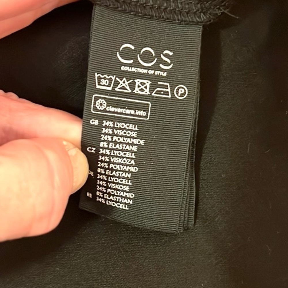 COS,Incredible Black, Pull-On Dress, Excellent Condition, Size Medium - Picture 4 of 13